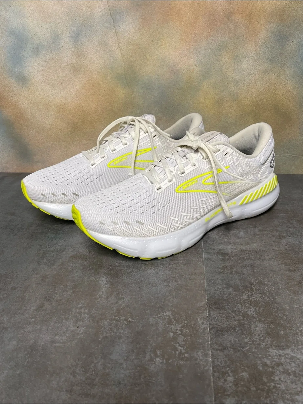 Brooks Glycerin 20 Men's White/Nightlife Running Shoes Size 9.5D